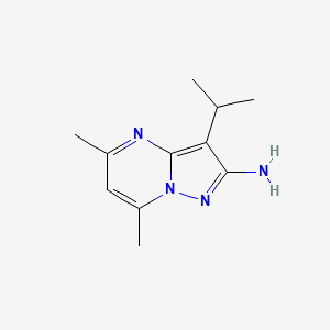 3-Isopropyl-5,7-dimethylpyrazolo[1,5-a]pyrimidin-2-amine