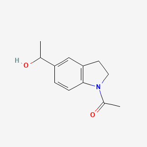 (+/-)-1-Acetyl-2,3-dihydro-alpha-methyl-1H-indole-5-methanol
