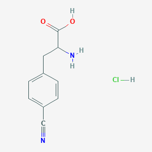 (2S)-2-amino-3-(4-cyanophenyl)propanoic acid;hydrochloride