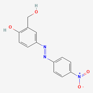 2-(Hydroxymethyl)-4-[2-(4-nitrophenyl)hydrazinylidene]cyclohexa-2,5-dien-1-one