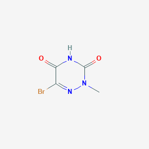 molecular formula C4H4BrN3O2 B8596145 6-bromo-2-methyl-2H-[1,2,4]triazine-3,5-dione 