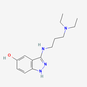 3-{[3-(Diethylamino)propyl]amino}-1H-indazol-5-OL