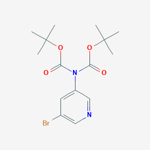 3-[Bis[[(1,1-dimethylethyl)oxy]carbonyl]amino]-5-bromo-pyridine