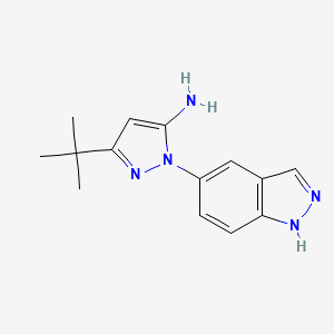 3-t-butyl-1-(1H-indazol-5-yl)-1H-pyrazol-5-amine