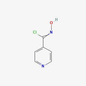 molecular formula C6H5ClN2O B8596186 N-hydroxypyridine-4-carbonimidoyl chloride 
