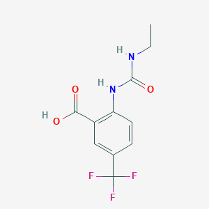 molecular formula C11H11F3N2O3 B8596253 2-(3-Ethylureido)-5-(trifluoromethyl)benzoic acid 