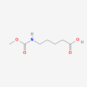 molecular formula C7H13NO4 B8596328 5-[(Methoxycarbonyl)amino]pentanoic acid 