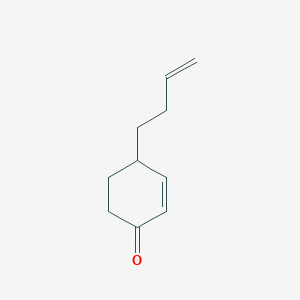 molecular formula C10H14O B8596331 4-(But-3-en-1-yl)cyclohex-2-en-1-one CAS No. 70436-08-7