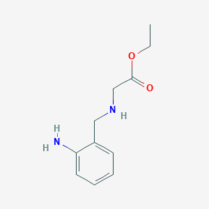 molecular formula C11H16N2O2 B8596350 ethyl N-(2-aminobenzyl)glycinate 