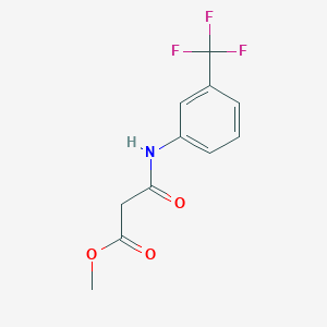 molecular formula C11H10F3NO3 B8596355 Methyl 3-oxo-3-(3-(trifluoromethyl)phenylamino)propanoate 