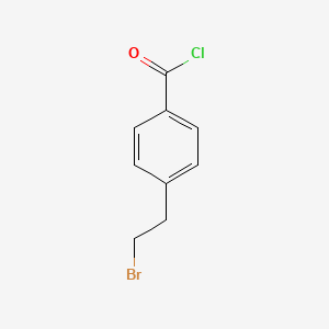 molecular formula C9H8BrClO B8596382 4-(2-Bromoethyl)benzoyl chloride CAS No. 24993-81-5
