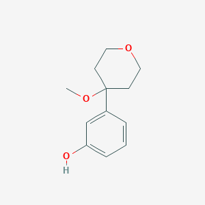 4-(3-hydroxyphenyl)-4-methoxy-3,4,5,6-tetrahydro-2H-pyran
