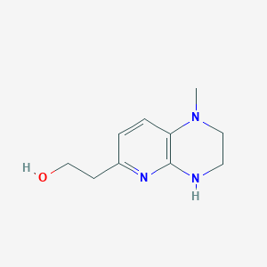 molecular formula C10H15N3O B8596438 2-(1-methyl-3,4-dihydro-2H-pyrido[2,3-b]pyrazin-6-yl)ethanol 