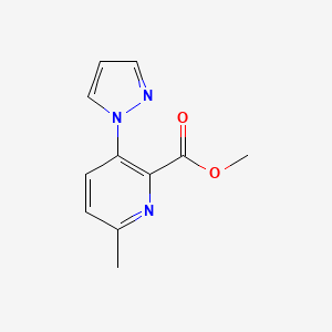 methyl 6-methyl-3-(1H-pyrazol-1-yl)-2-pyridinecarboxylate
