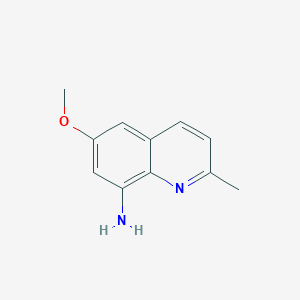 molecular formula C11H12N2O B8596510 6-methoxy-2-methyl-8-Quinolinamine CAS No. 54232-07-4