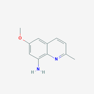 molecular formula C11H12N2O B8596510 8-Amino-6-methoxy-2-methylquinoline CAS No. 54232-07-4