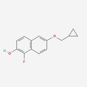 6-(Cyclopropylmethoxy)-1-fluoronaphthalen-2-ol