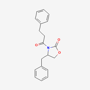 molecular formula C19H19NO3 B8596525 4-Benzyl-3-(3-phenylpropanoyl)-1,3-oxazolidin-2-one 