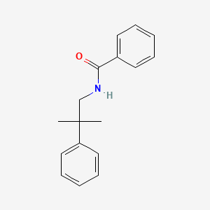 molecular formula C17H19NO B8596596 N-(2-methyl-2-phenylpropyl)benzamide CAS No. 88422-79-1