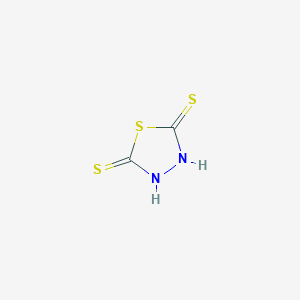 molecular formula C2H2N2S3 B085966 1,3,4-Thiadiazole-2,5-dithiol CAS No. 1072-71-5