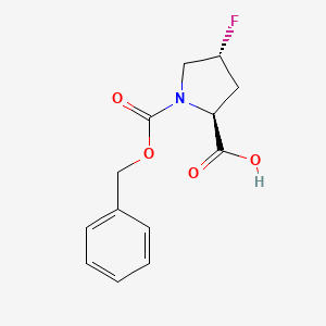molecular formula C13H14FNO4 B8596682 Cbz-trans-4-fluoro-Pro-OH CAS No. 72204-23-0