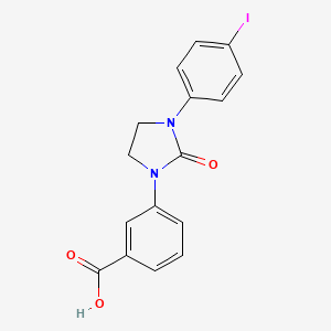 3-[3-(4-iodophenyl)-2-oxo-imidazolidin-1-yl]benzoic Acid
