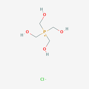 molecular formula C4H12ClO4P B085967 Tetrakis(hydroxymethyl)phosphonium chloride CAS No. 124-64-1