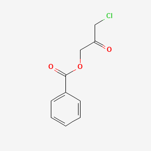 molecular formula C10H9ClO3 B8596701 Benzoic acid, chloroacetylmethyl ester CAS No. 27933-26-2