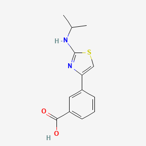 3-{2-[(Propan-2-yl)amino]-1,3-thiazol-4-yl}benzoic acid