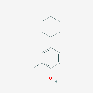 molecular formula C13H18O B085968 4-环己基-2-甲基苯酚 CAS No. 10366-14-0