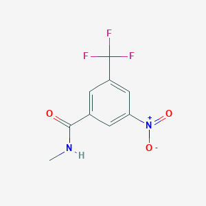 molecular formula C9H7F3N2O3 B8596808 N-methyl-3-nitro-5-(trifluoromethyl)benzamide 