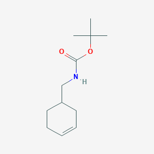 molecular formula C12H21NO2 B8596835 tert-butyl N-[(cyclohex-3-en-1-yl)methyl]carbamate 