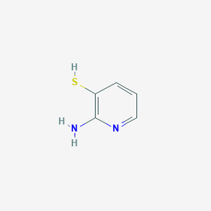 molecular formula C5H6N2S B008597 2-氨基吡啶-3-硫醇 CAS No. 110402-20-5