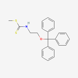 molecular formula C23H23NOS2 B8597063 Methyl [2-(triphenylmethoxy)ethyl]carbamodithioate CAS No. 88570-63-2