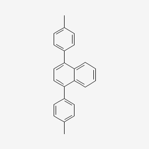molecular formula C24H20 B8597216 Naphthalene,1,4-bis(4-methylphenyl)- 
