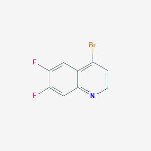 molecular formula C9H4BrF2N B8597394 4-Bromo-6,7-difluoroquinoline 