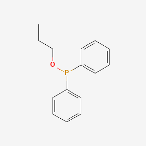 molecular formula C15H17OP B8597610 Propyl diphenylphosphinite CAS No. 92556-46-2