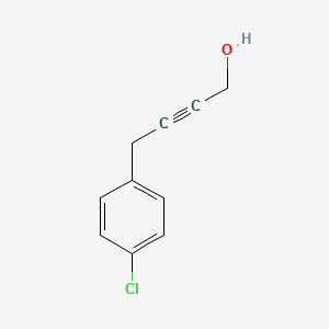 molecular formula C10H9ClO B8597708 4-(4-Chlorophenyl)but-2-yn-1-ol 