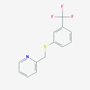2-({[3-(Trifluoromethyl)phenyl]sulfanyl}methyl)pyridine