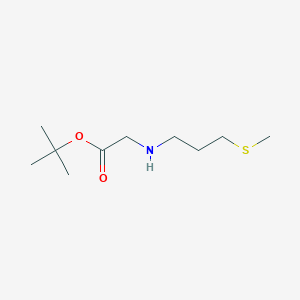 molecular formula C10H21NO2S B8597760 N-(3-methylthiopropyl)glycine t-butyl ester 