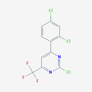 2-Chloro-6-(2,4-dichlorophenyl)-4-(trifluoromethyl)pyrimidine