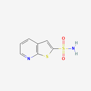 molecular formula C7H6N2O2S2 B8597800 Thieno[2,3-b]pyridine-2-sulfonamide 