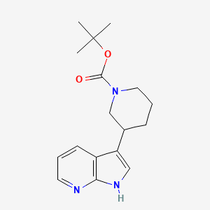 molecular formula C17H23N3O2 B8597804 tert-butyl 3-(1H-pyrrolo[2,3-b]pyridin-3-yl)piperidine-1-carboxylate 