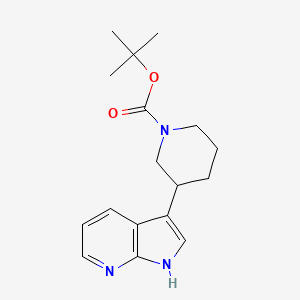 3-(1H-Pyrrolo[2,3-b]pyridin-3-yl)-piperidine-1-carboxylic acid tert-butyl ester