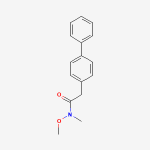 2-biphenyl-4-yl-N-methoxy-N-methylacetamide