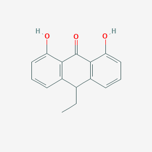 molecular formula C16H14O3 B008598 10-Ethyldithranol CAS No. 104608-82-4