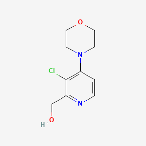 molecular formula C10H13ClN2O2 B8598233 (3-Chloro-4-morpholinopyridin-2-yl)methanol CAS No. 103949-60-6