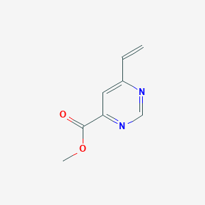 molecular formula C8H8N2O2 B8598255 Methyl 6-vinylpyrimidine-4-carboxylate 