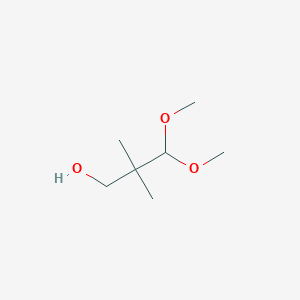 molecular formula C7H16O3 B8598292 3,3-Dimethoxy-2,2-dimethylpropan-1-ol 