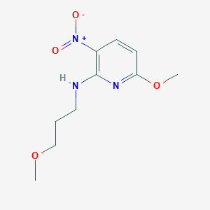 molecular formula C10H15N3O4 B8598307 6-methoxy-N-(3-methoxypropyl)-3-nitropyridin-2-amine 